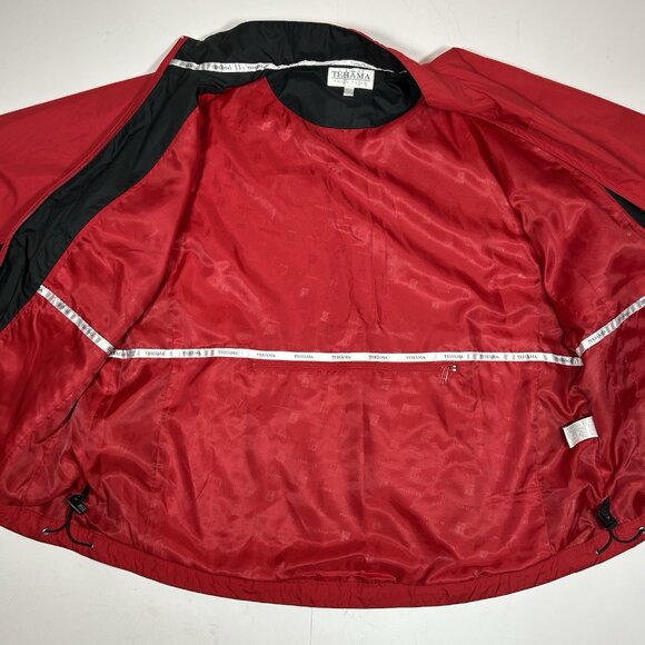 Tehama Nancy Haley Women Jacket Red Black Full Zip Embroidered Cessna Lined XL - Picture 7 of 10